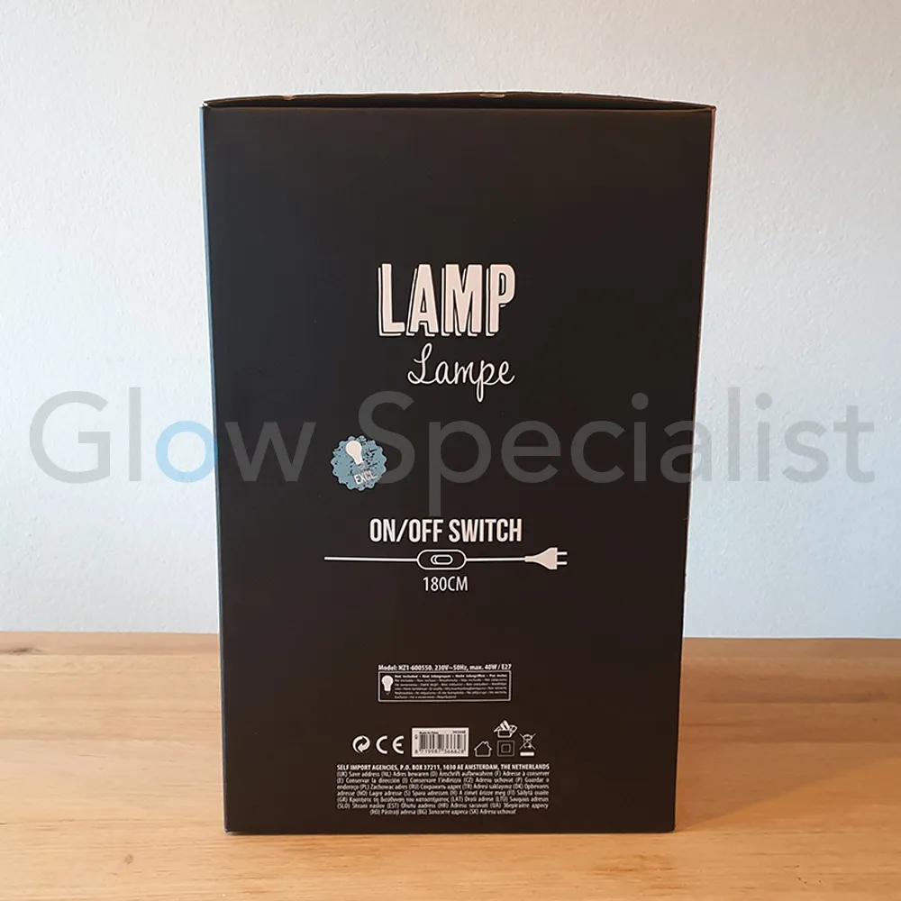 ART DECO - STAANDE LAMP - ZWART METAAL - Afbeelding 3