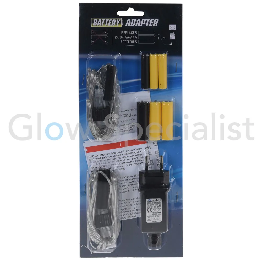 BATTERIJ ADAPTER - 2X OF 3X AA/AAA - Afbeelding 2