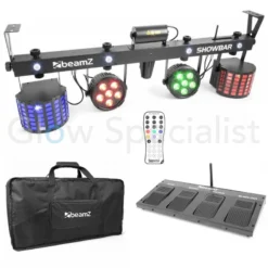 BeamZ SHOWBAR 2x PAR 6X 4in1 - 2x BUTTERFLY - LASER R/G - DMX