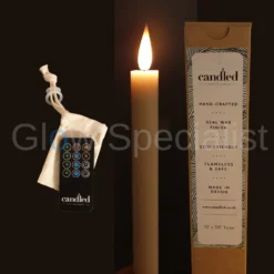 Candled, Luxury Led Candles LUXE LED DINERKAARS - HANDGEMAAKT - MET AFSTANDSBEDIENING - MEDIUM - 25 CM