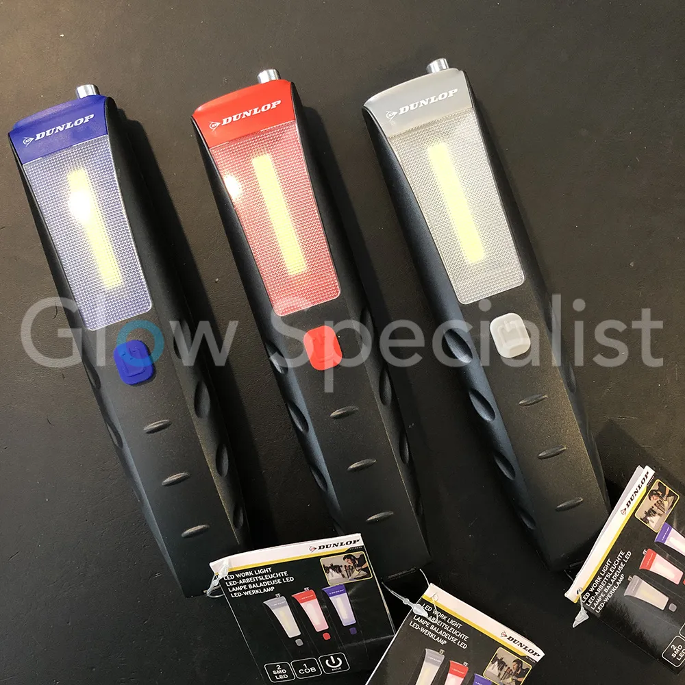 Dunlop DUNLOP LED WERKLAMP MET MAGNEET - 2 SMD LED - 1 COB - Afbeelding 2