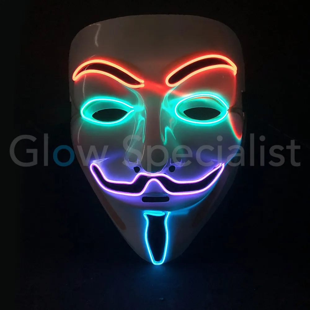 EL WIRE ANONYMOUS - V FOR VENDETTA MASKER - Afbeelding 3
