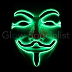 EL WIRE ANONYMOUS - V FOR VENDETTA MASKER - GROEN