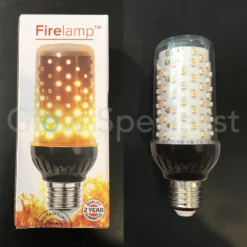 Firelamp FIRELAMP™ 3W - 465 LUMEN - E27L - 96 SMD - 1830K - ZWART HELDER