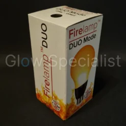 Firelamp FIRELAMP™ 3W - DUO MODE - 300 LUMEN - E27 - 64 SMD - 1800K - OPAAL - ZWART