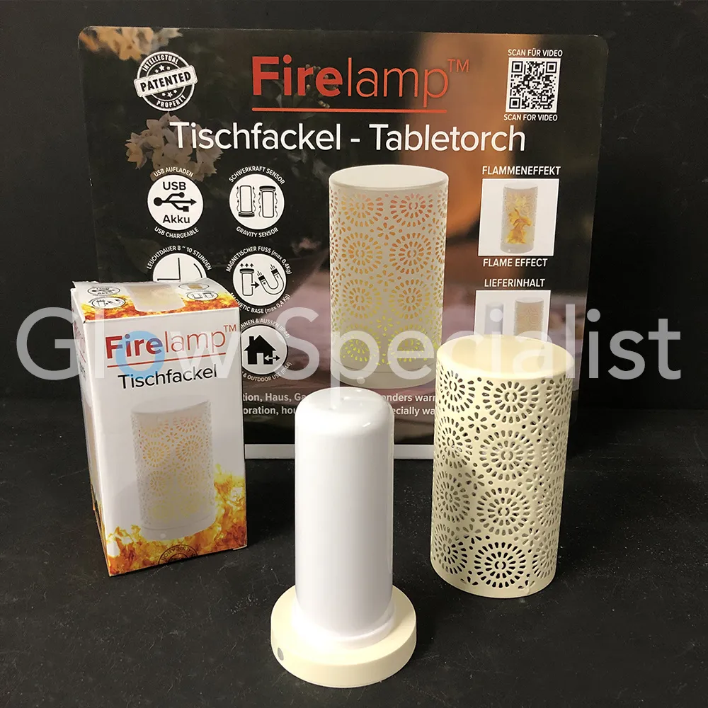 Firelamp FIRELAMP™ MAGNETISCHE TAFEL VUURLAMP - OPLAADBAAR VIA USB - ZWART OF WIT - Afbeelding 3