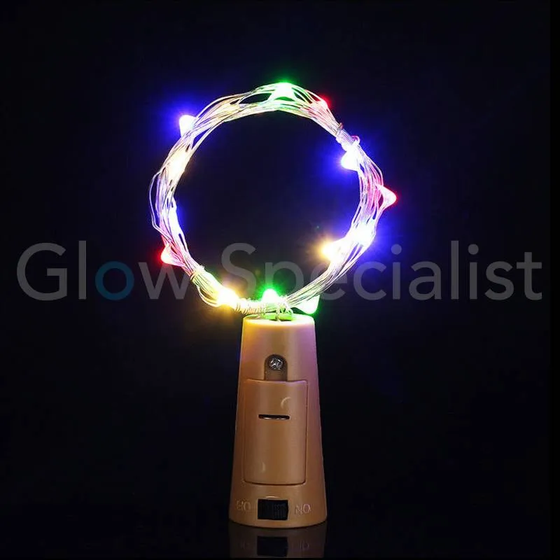 FLESSENSTOP MET 8 LED MULTICOLOR - Afbeelding 4