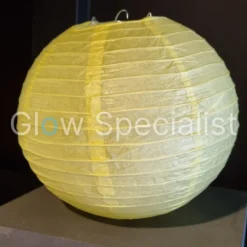 GELE PAPIEREN LAMPION - PER STUK VANAF