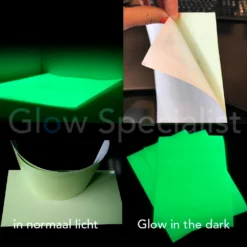 GLOW IN THE DARK A4 STICKERVEL
