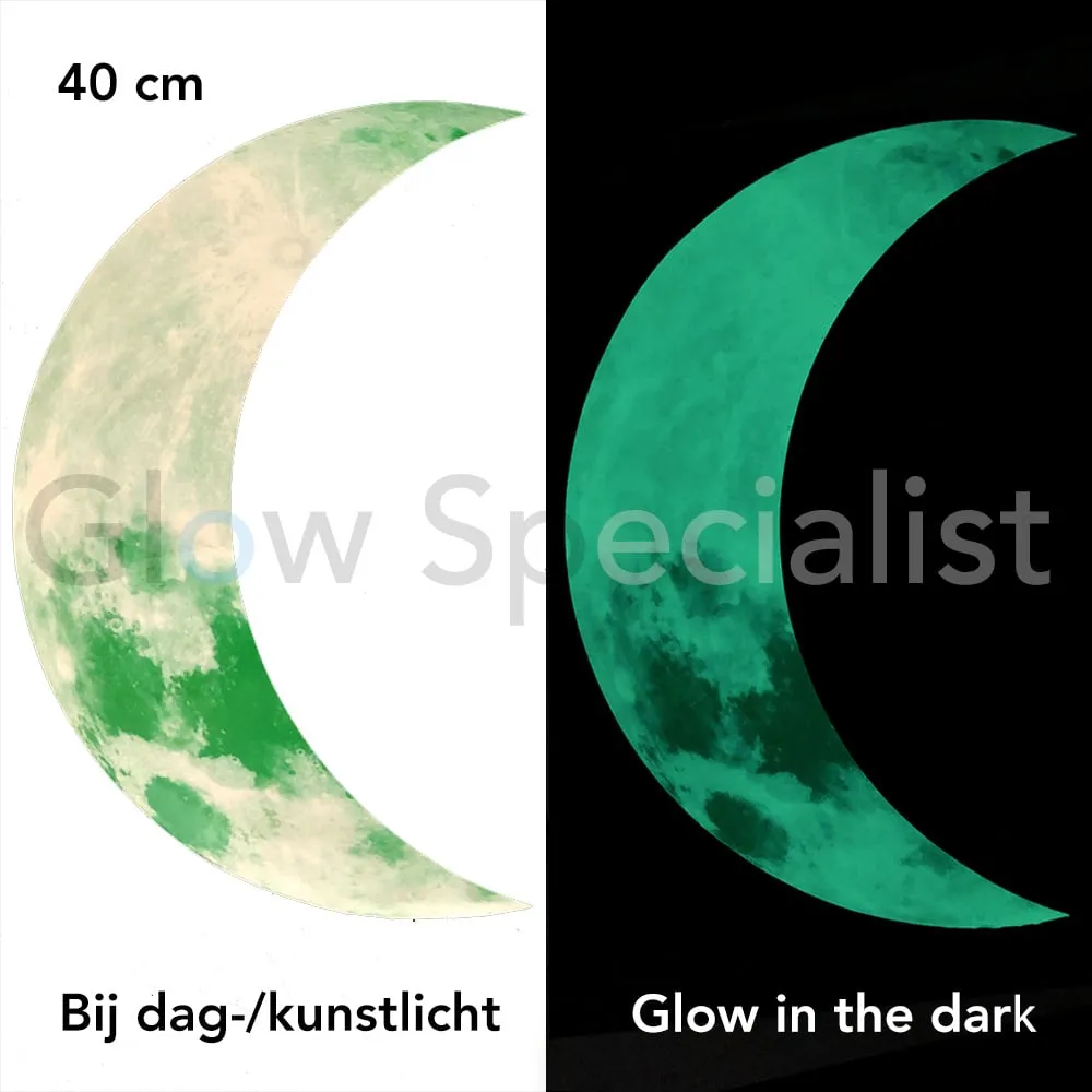 GLOW IN THE DARK HALVE MAAN - 2 MATEN - Afbeelding 2