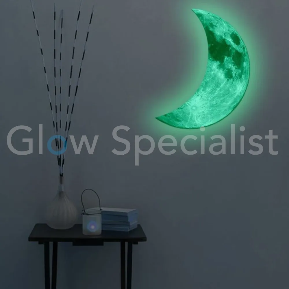 GLOW IN THE DARK HALVE MAAN - 2 MATEN - Afbeelding 3