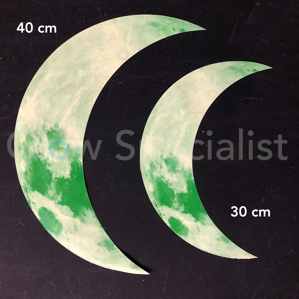 GLOW IN THE DARK HALVE MAAN - 2 MATEN - Afbeelding 5