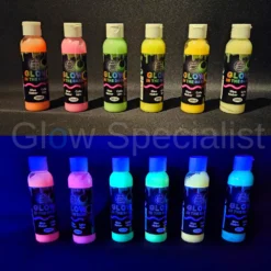 GLOW IN THE DARK LIJM - SET VAN 6 KLEUREN - 6 X 120 ML