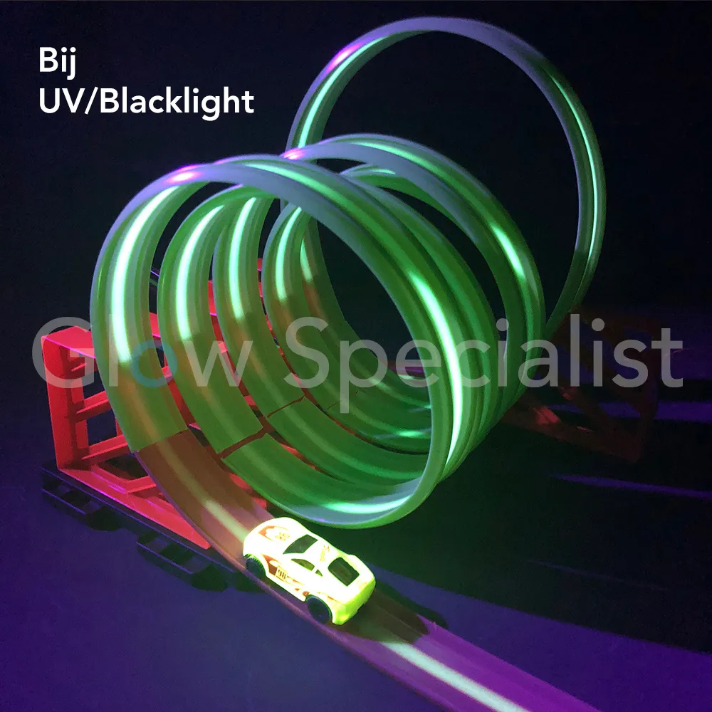 GLOW IN THE DARK RACEBAAN - MET LICHTGEVENDE AUTO - 21-DELIG - Afbeelding 2