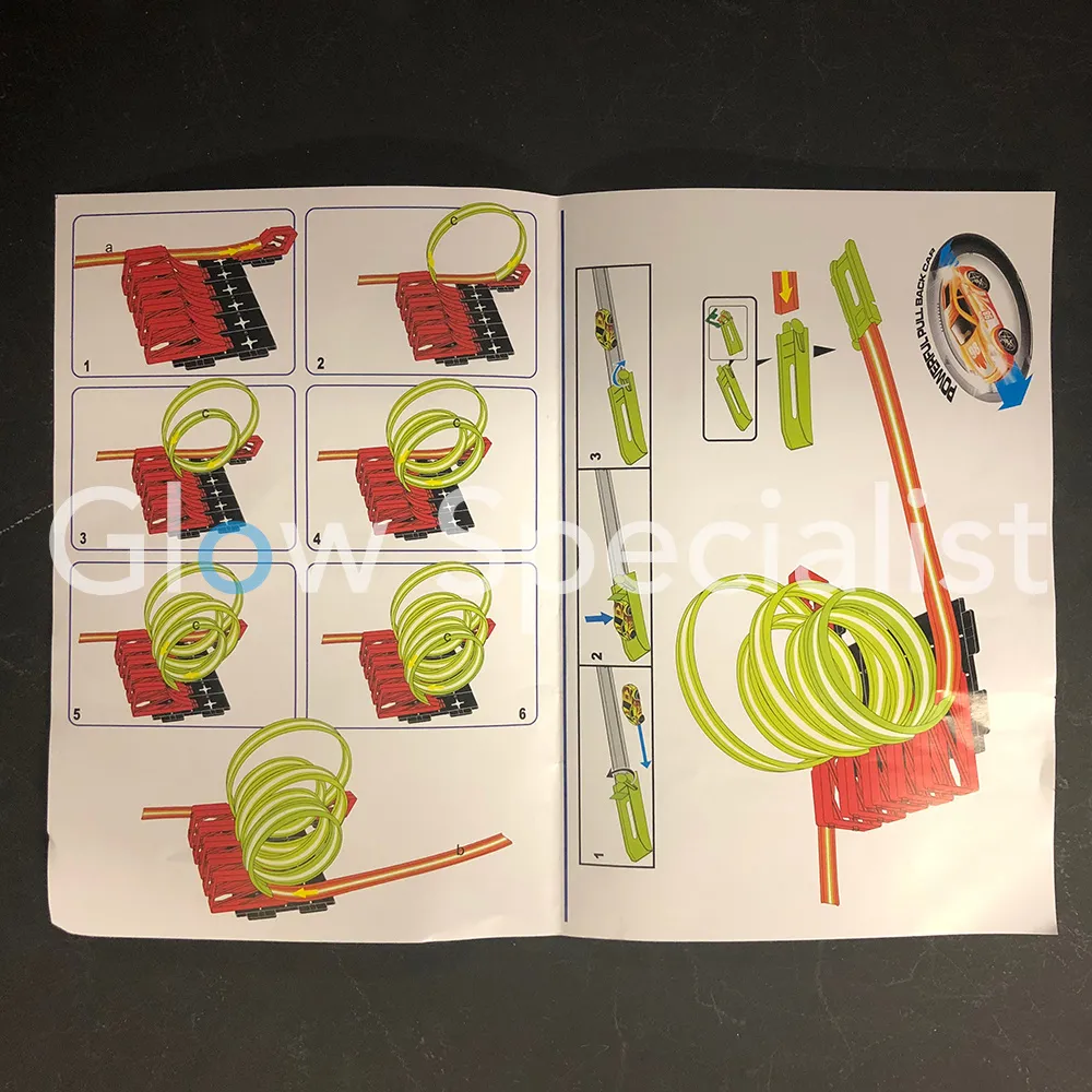 GLOW IN THE DARK RACEBAAN - MET LICHTGEVENDE AUTO - 21-DELIG - Afbeelding 8