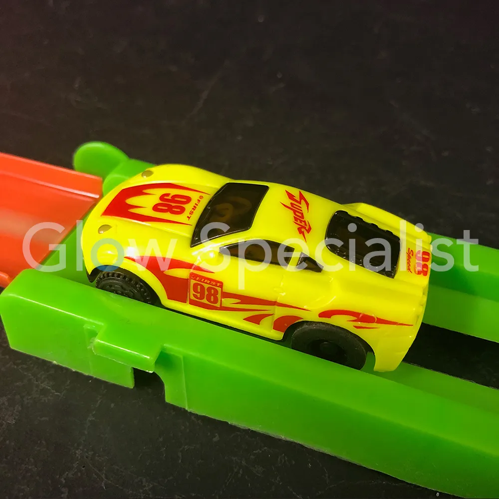 GLOW IN THE DARK RACEBAAN - MET LICHTGEVENDE AUTO - 21-DELIG - Afbeelding 9