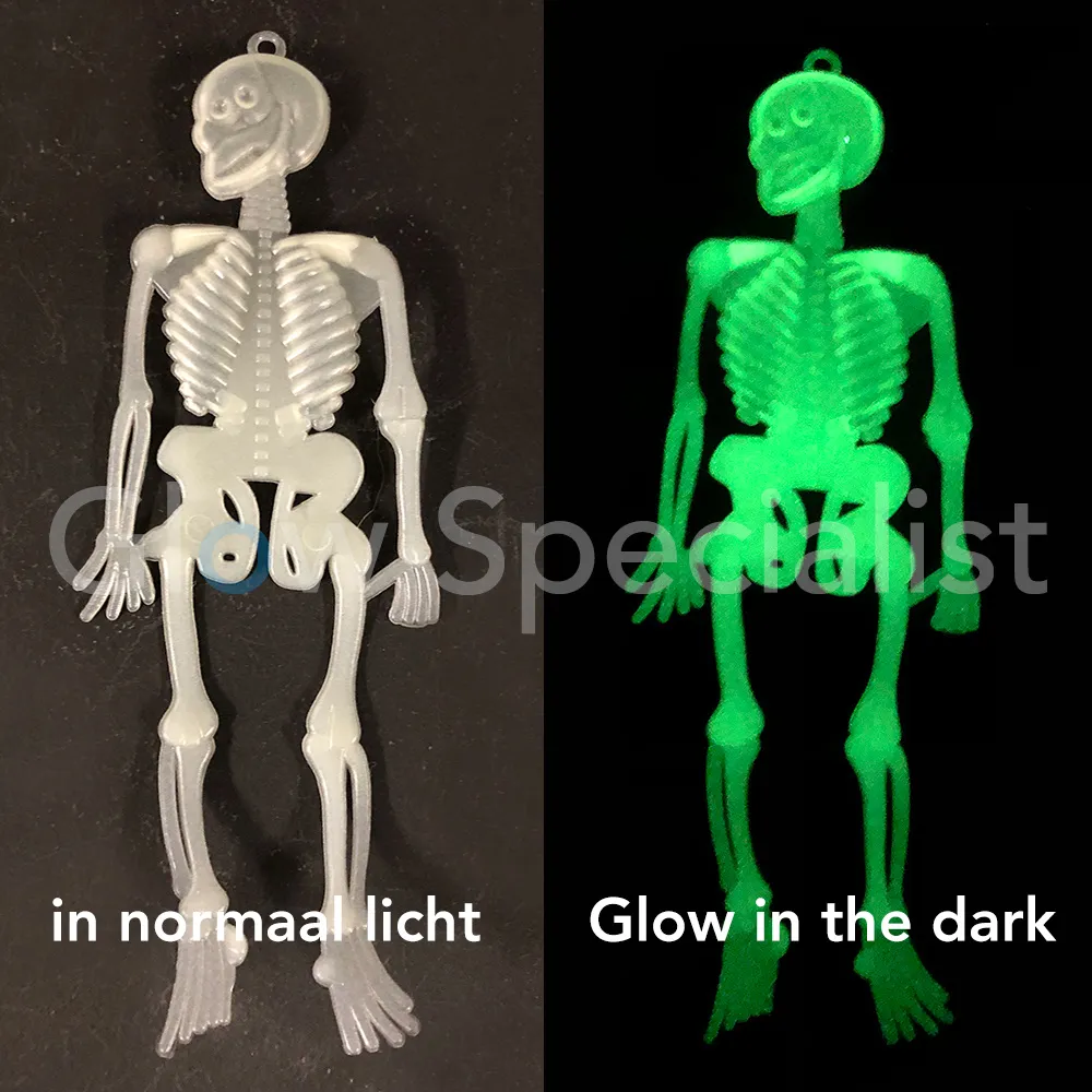 GLOW IN THE DARK SKELET - 15CM - SET VAN 10 STUKS - Afbeelding 2