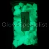 Glow Specialist GLOW IN THE DARK - GLAS STENEN - GEEL/GROEN - 8-25 MM
