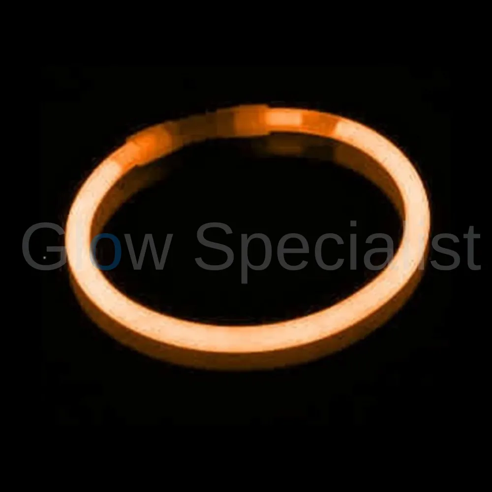 Glow Specialist ORANJE GLOWARMBANDJES - 1 KOKER - 100 STUKS - Afbeelding 5