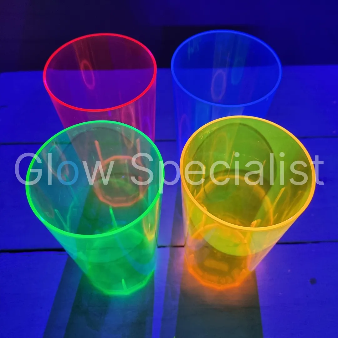 Glow Specialist UV/BLACKLIGHT NEON DRINKGLAZEN - 12 STUKS - Afbeelding 6