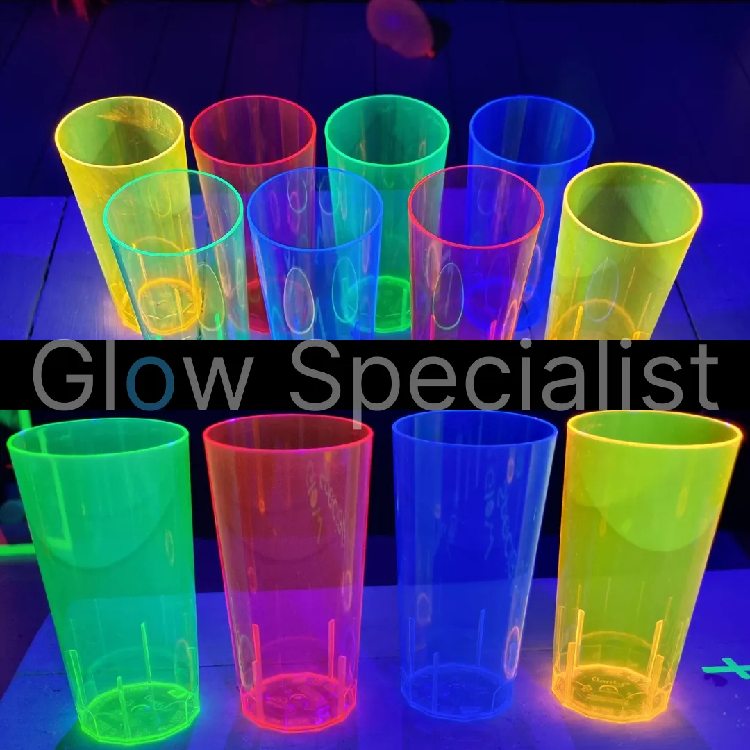 Glow Specialist UV/BLACKLIGHT NEON DRINKGLAZEN - 12 STUKS - Afbeelding 8