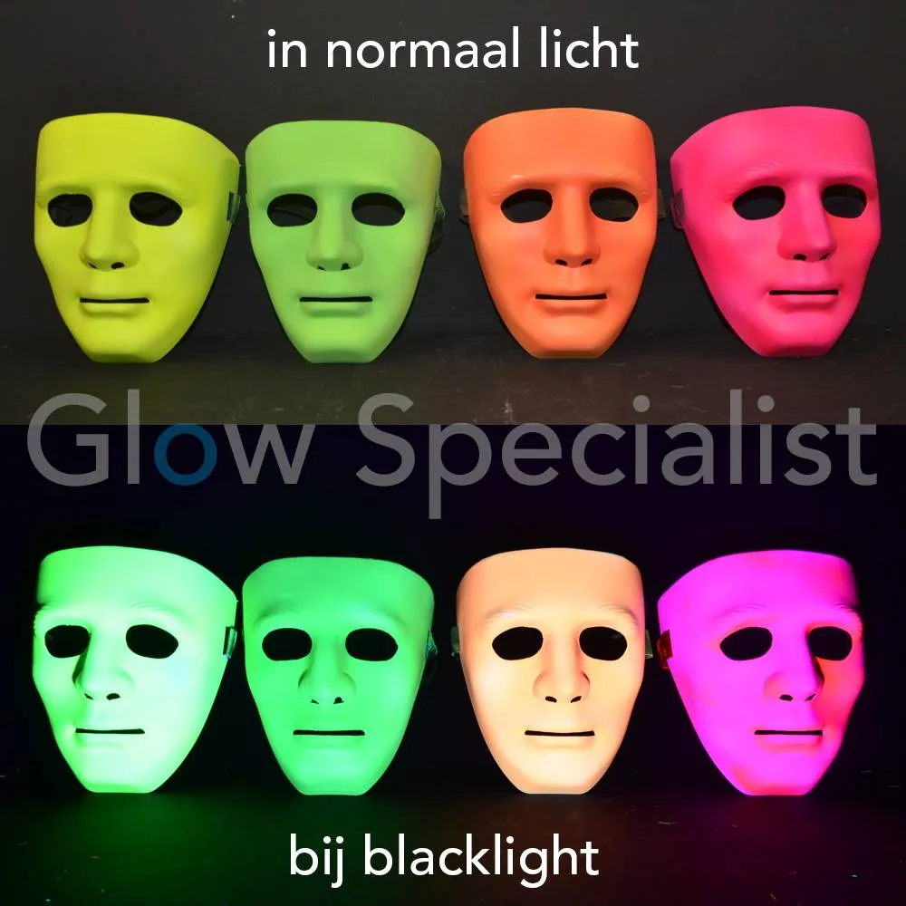 Glow Specialist UV NEON MASKER - 4 KLEUREN - Afbeelding 2