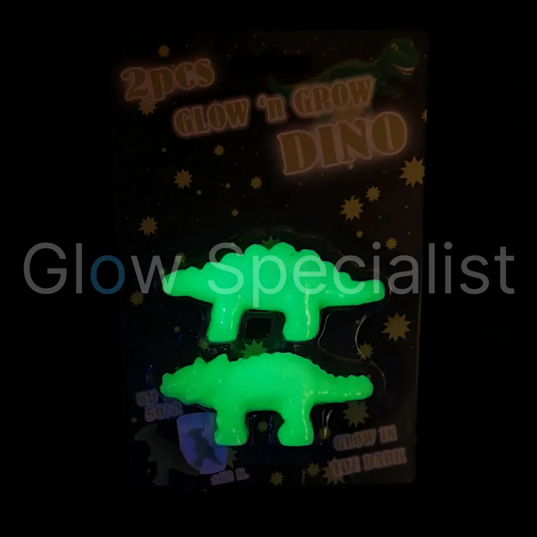 GROEI DINO - GLOW IN THE DARK - SET VAN 2 - Afbeelding 3