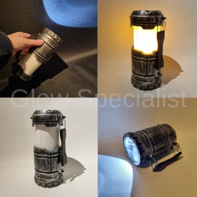 Grundig 3-IN-1 LANTAARN - LED - VLAM - ZAKLAMP - Afbeelding 4