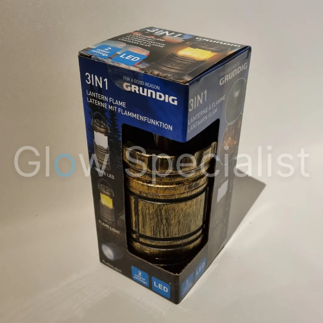 Grundig 3-IN-1 LANTAARN - LED - VLAM - ZAKLAMP - Afbeelding 6