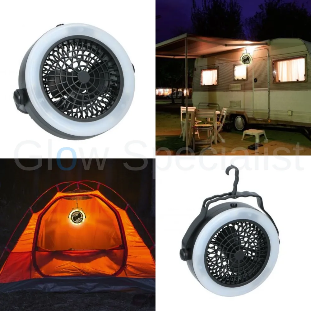 Grundig GRUNDIG 2-IN-1 CAMPING LAMP EN VENTILATOR - 12 LED - Afbeelding 2