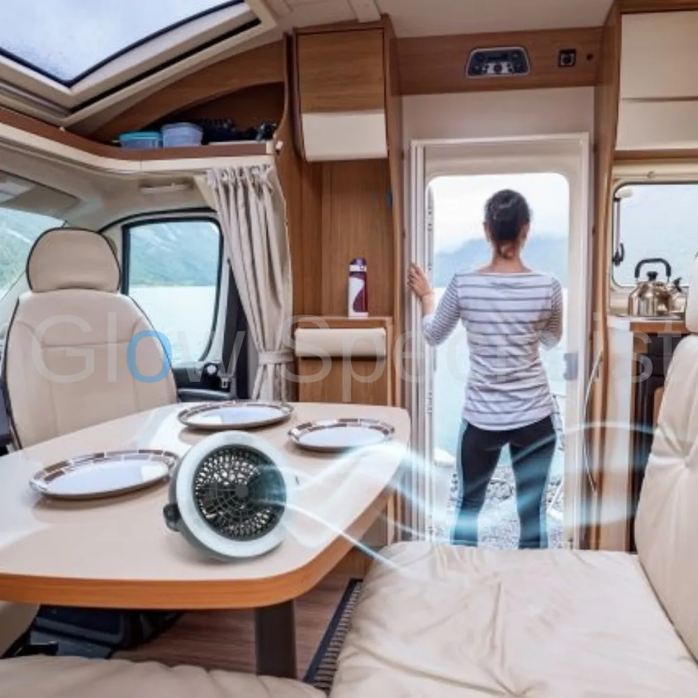 Grundig GRUNDIG 2-IN-1 CAMPING LAMP EN VENTILATOR - 12 LED - Afbeelding 3