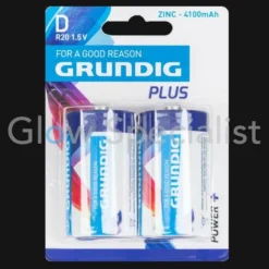 Grundig GRUNDIG BATTERIJ D - R20 - 1.5V PLUS - SET VAN 2