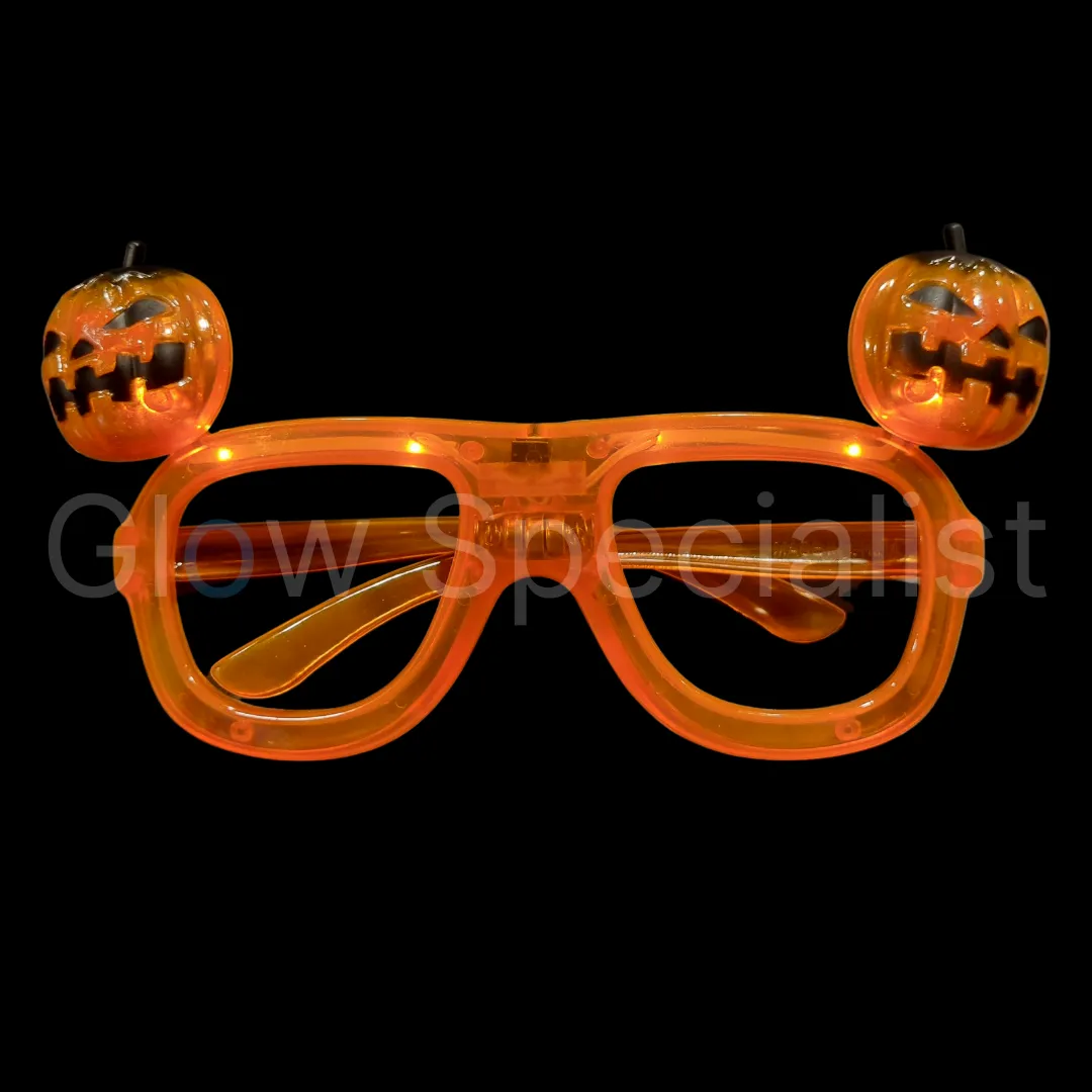 HALLOWEEN LED BRIL - POMPOEN, DUIVEL OF DOODSHOOFD - Afbeelding 8