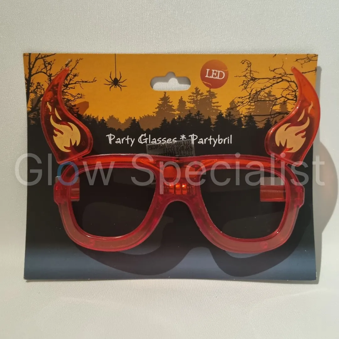 HALLOWEEN LED BRIL - POMPOEN, DUIVEL OF DOODSHOOFD - Afbeelding 9