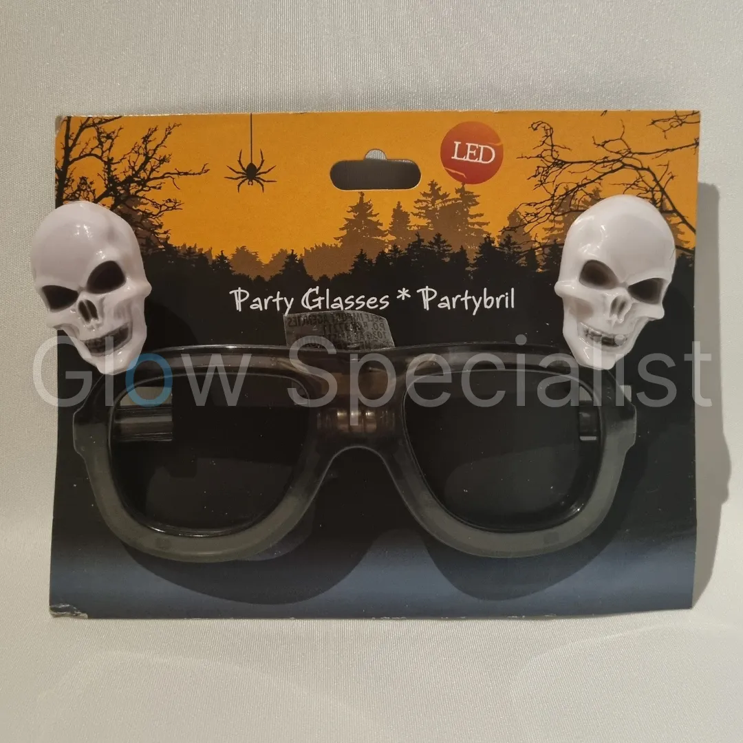 HALLOWEEN LED BRIL - POMPOEN, DUIVEL OF DOODSHOOFD - Afbeelding 10