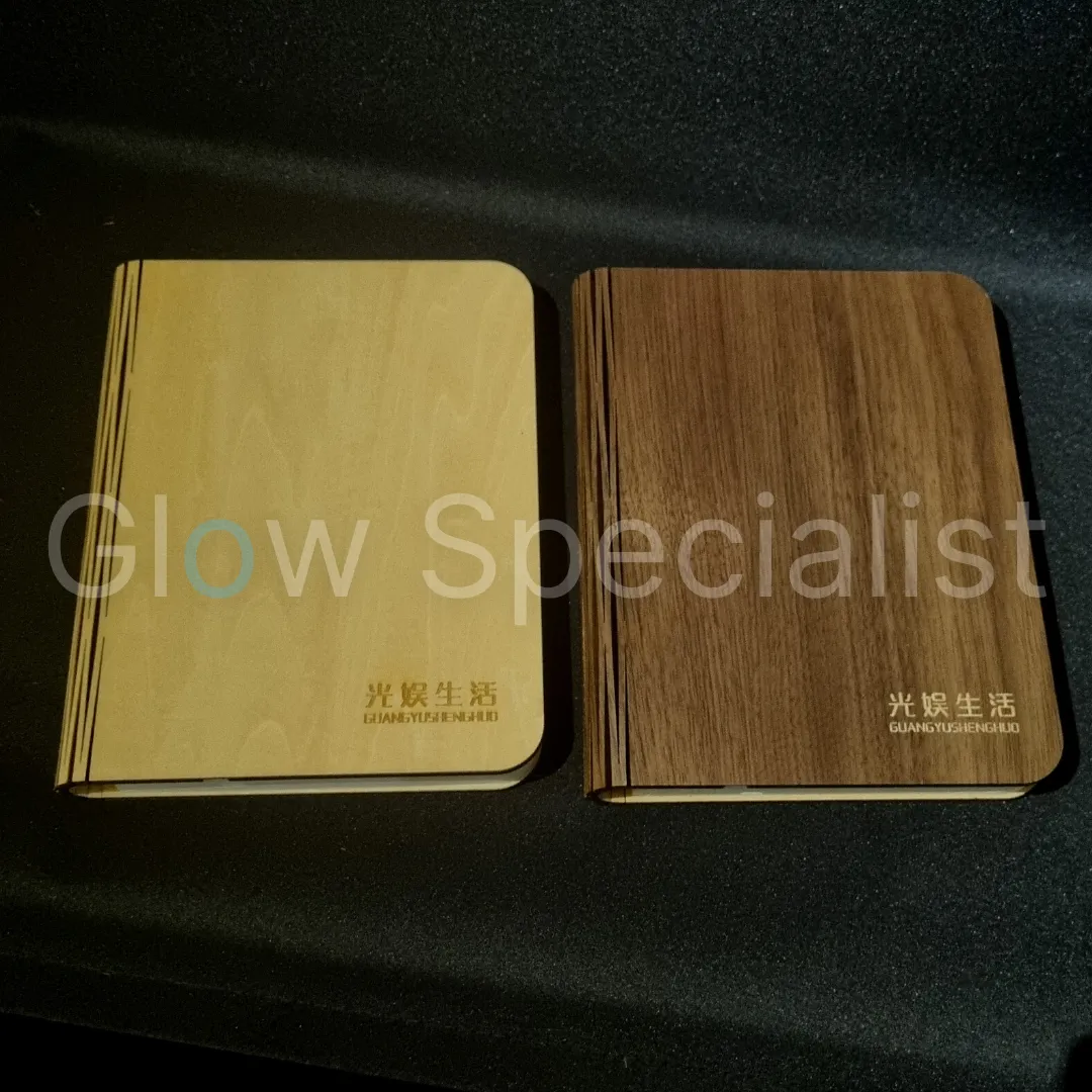 HOUTEN LED BOEK LAMP - OPLAADBAAR - LARGE - Afbeelding 9