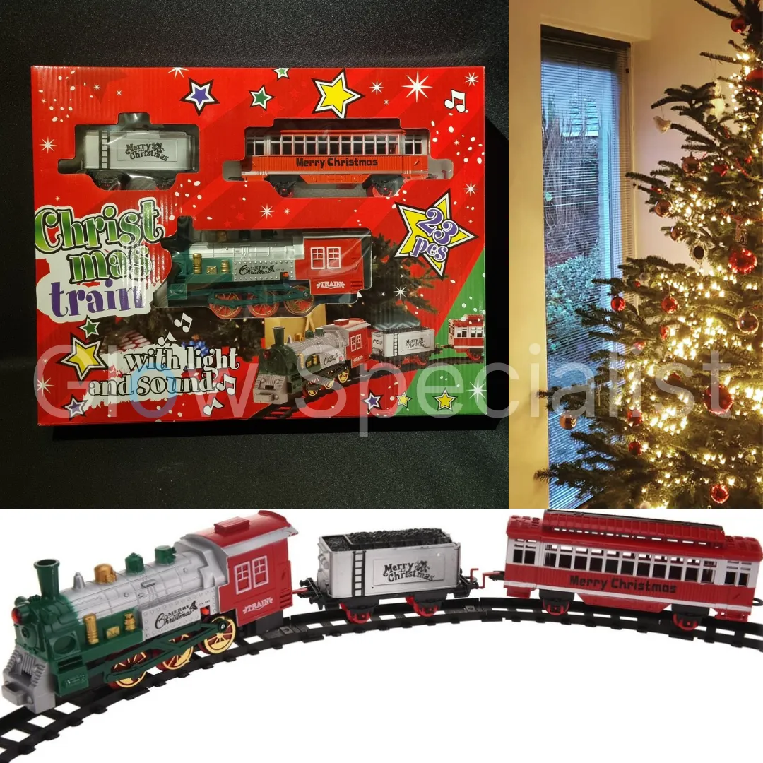 KERST TREINSET MET LICHT EN GELUID - 23-DELIG