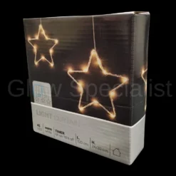 KERSTVERLICHTING - STERRENGORDIJN - 45 LED - WARM WIT - MET TIMER