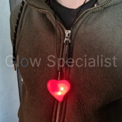 KETTING MET ROOD LED HART
