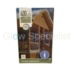 LED GORDIJNVERLICHTING - 8 FUNCTIES - 400 LEDS - 1.90 M - MULTICOLOR - IP44