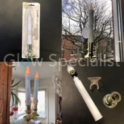 LED KAARS MET ZUIGNAP - WARM WIT