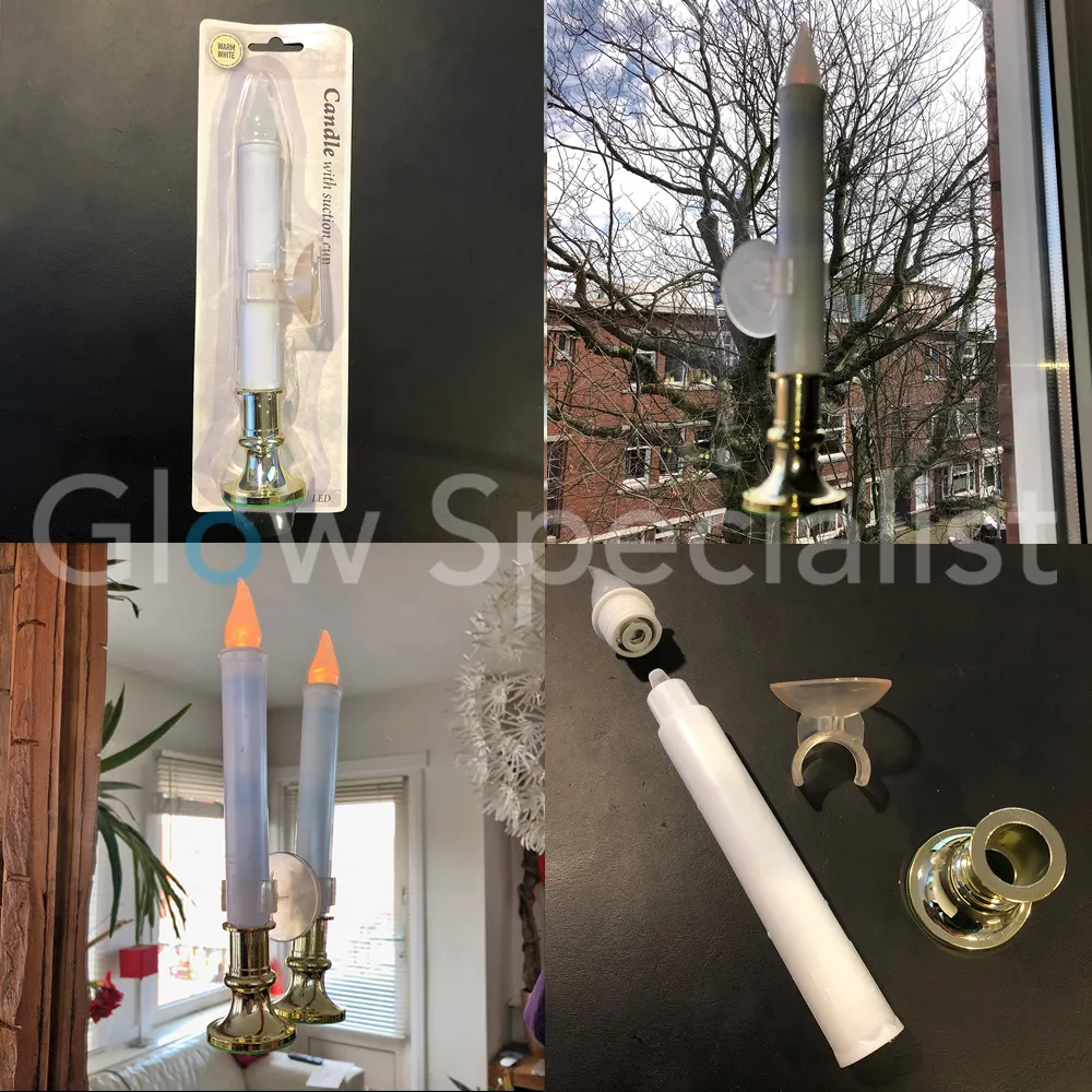 LED KAARS MET ZUIGNAP - WARM WIT