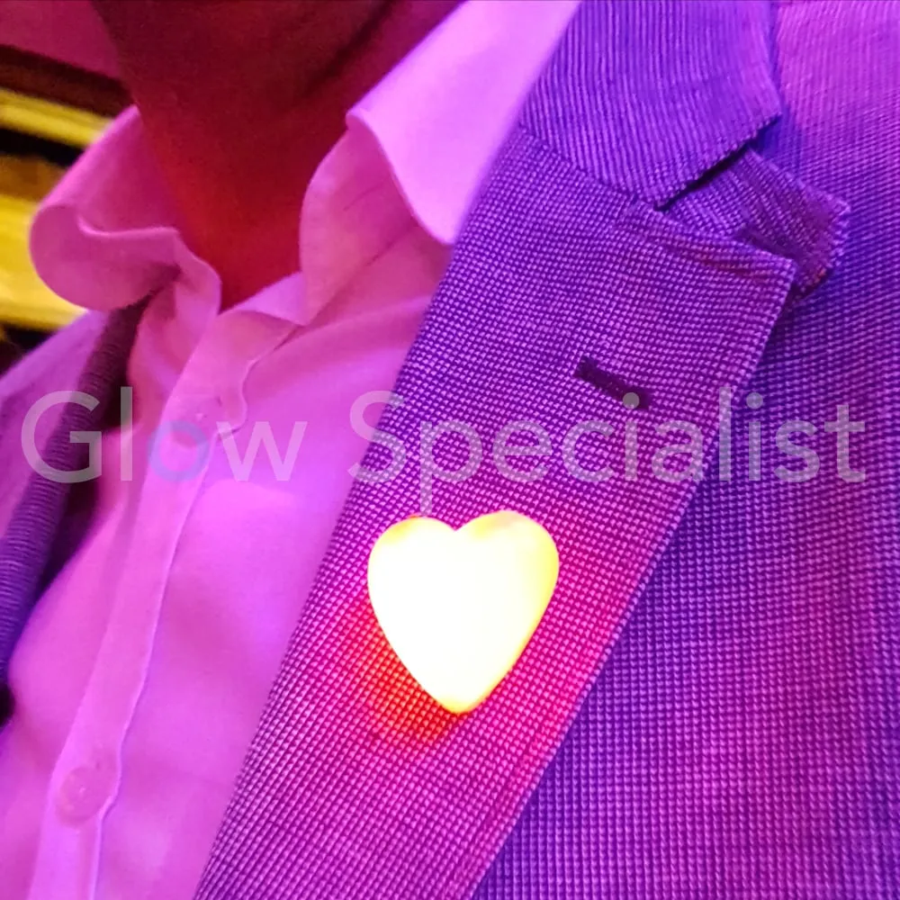 LED KNIPPER HARTJE - ROOD