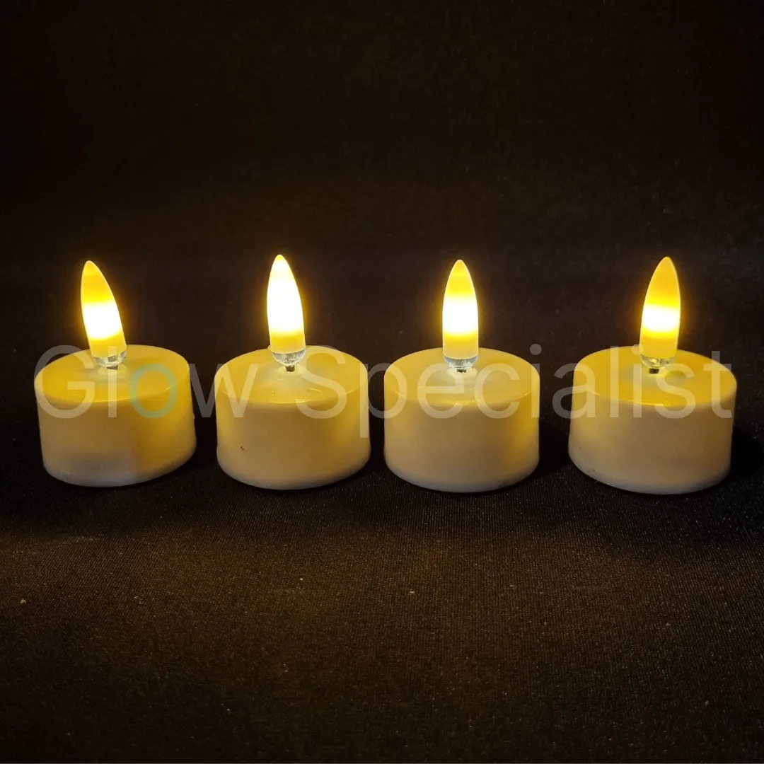 LED SIMUFLAME THEELICHTEN - MET TIMER - SET VAN 4 - Afbeelding 5