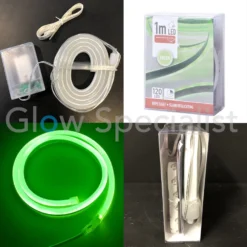 LED SLANGVERLICHTING - 120 LED - 1 METER - GROEN - MET TIMER