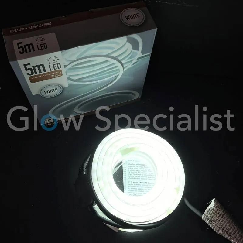 LED SLANGVERLICHTING - 300 LED - 5 METER - WIT - Afbeelding 3