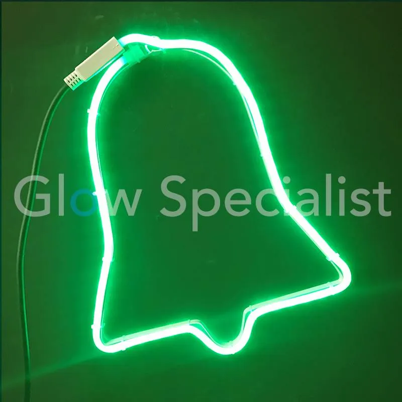 LED SLANGVERLICHTING - 60 LED - GROEN - KERSTKLOK - Afbeelding 2