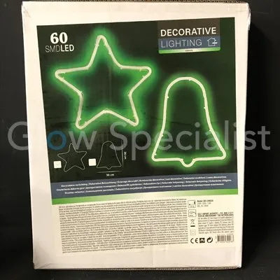 LED SLANGVERLICHTING - 60 LED - GROEN - KERSTKLOK - Afbeelding 4