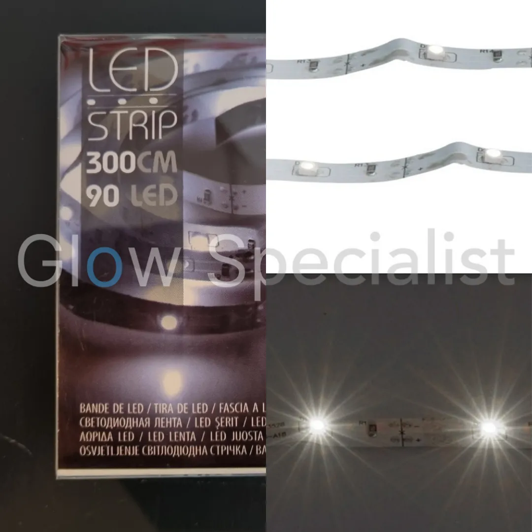 LED STRIP - 3 METER - 90 LED - WIT