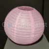 LICHT ROZE PAPIEREN LAMPION - PER STUK VANAF